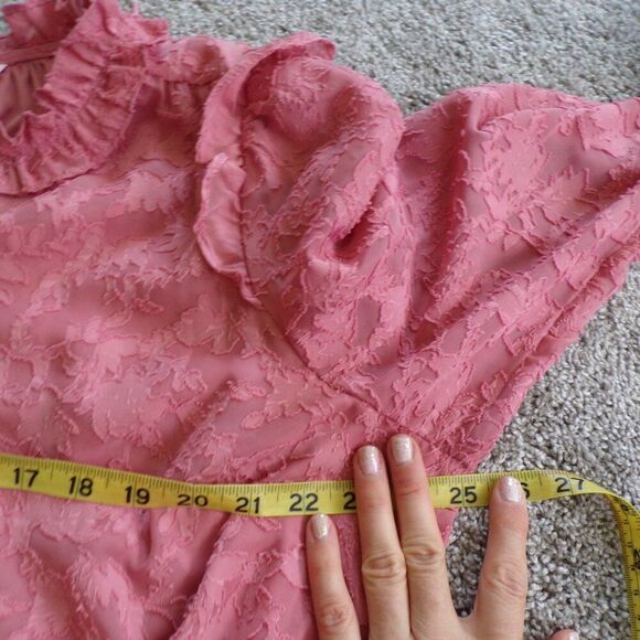 Lauren Conrad pink ruffle dress XXL - Picture 7 of 8